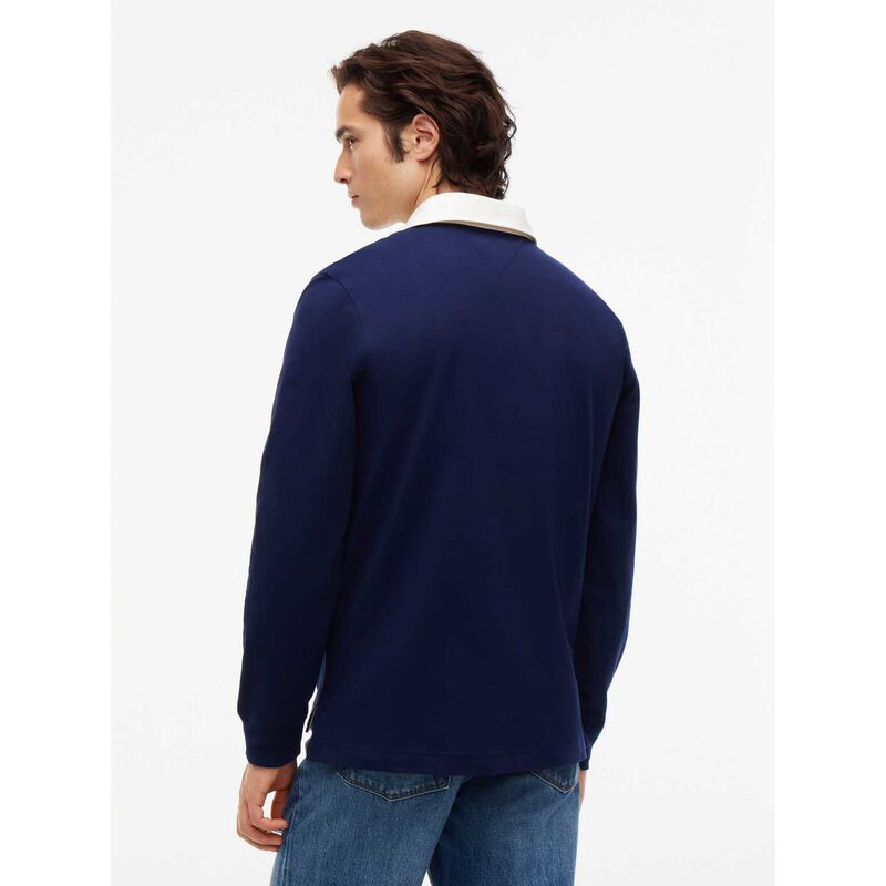 Tommy Hilfiger Colour-Blocked Flag Rugby Sweatshirt image number 1
